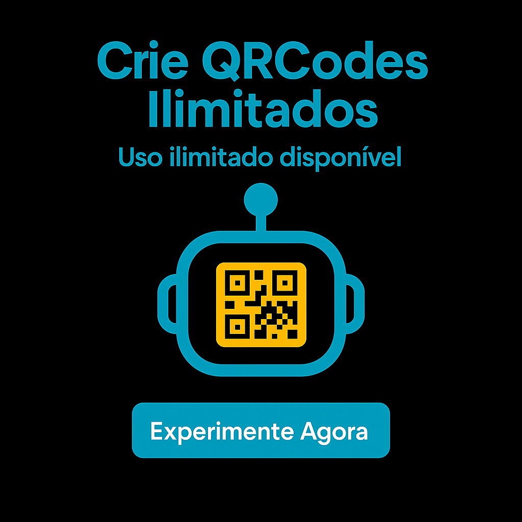 Robô QRCode: Crie QRCodes Funcionais Ilimitados Com Logo da Sua Marca