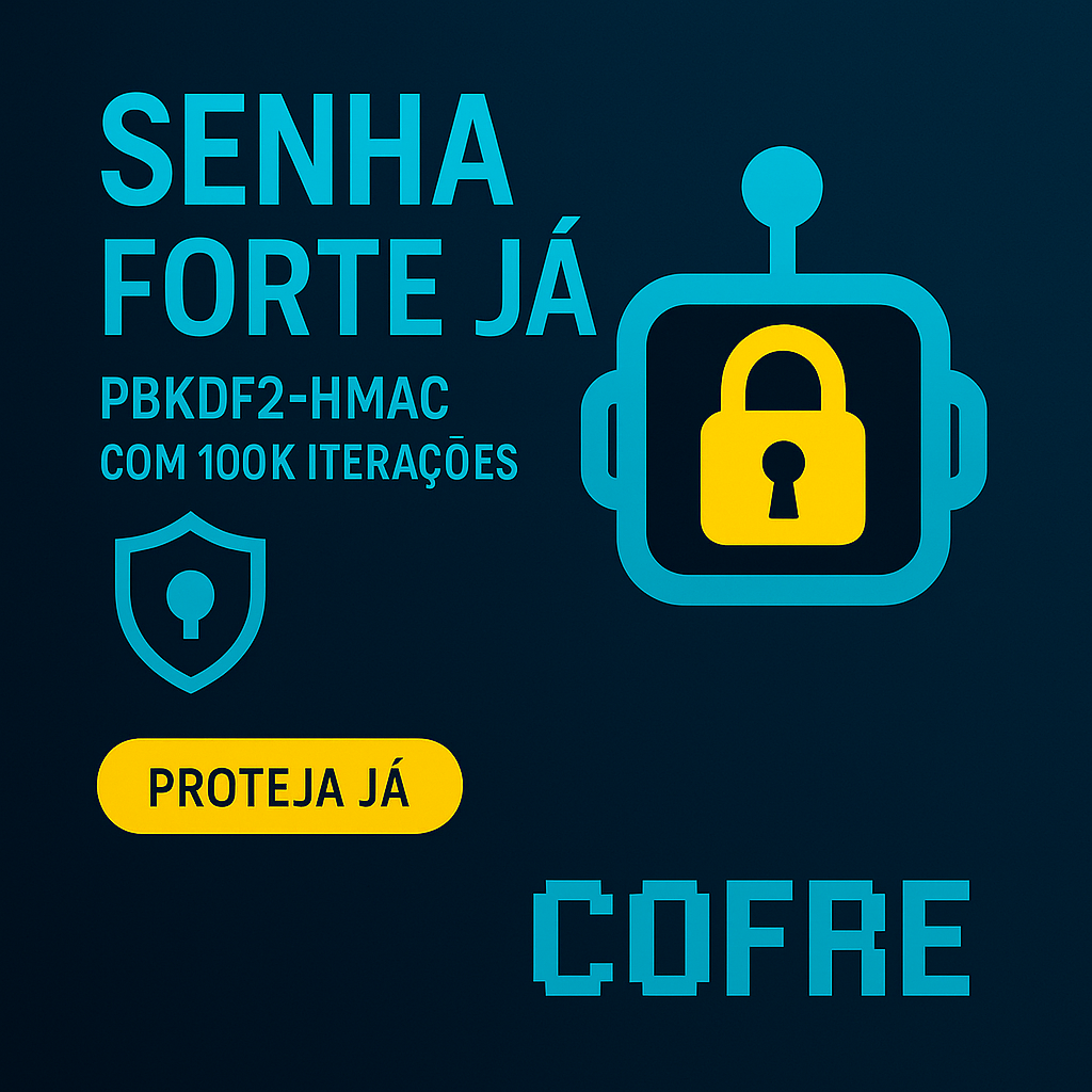 Robô Cofre: Proteja Seus Arquivos com Senha (Criptografia)