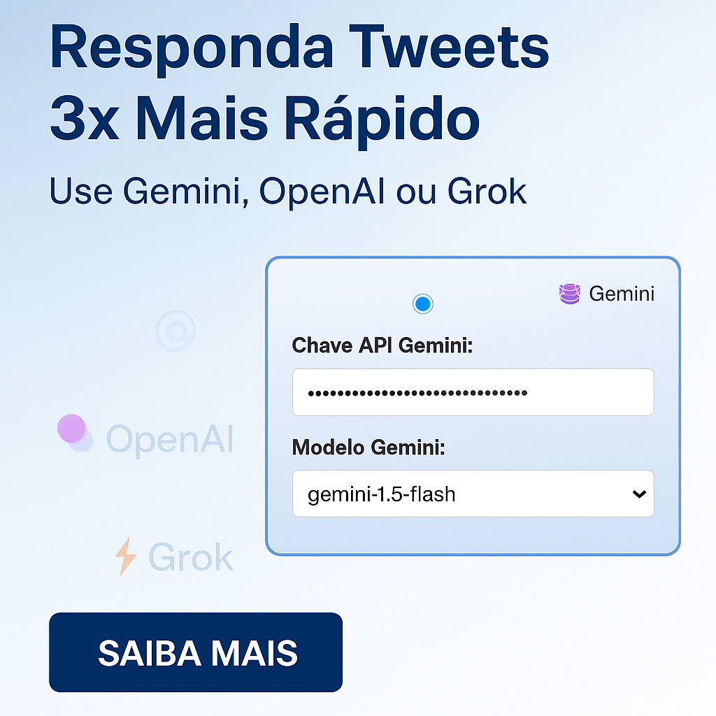 Robô Elon Musk: Responda Tweets (X) com Inteligência Artificial, Resuma, Traduza, Parafraseie