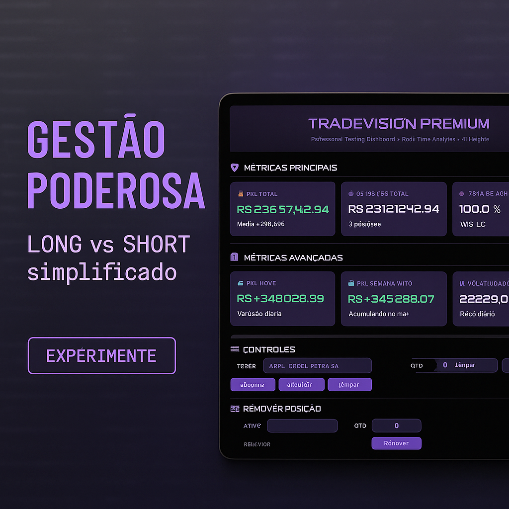 Robô TradeVision: Python para Criar um Dashboard Interativo de Acompanhamento de Operações/Carteira