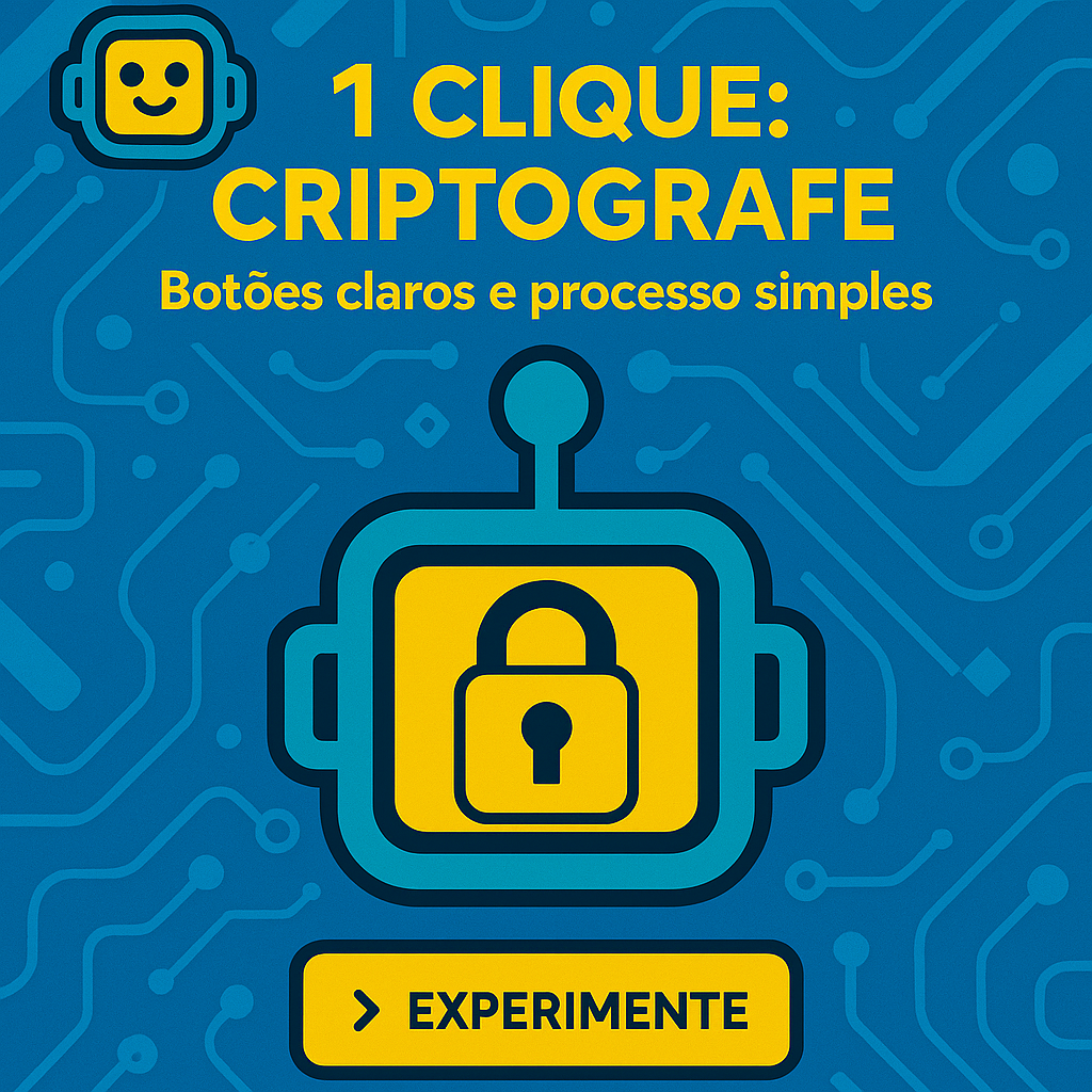 Robô Cofre: Proteja Seus Arquivos com Senha (Criptografia)