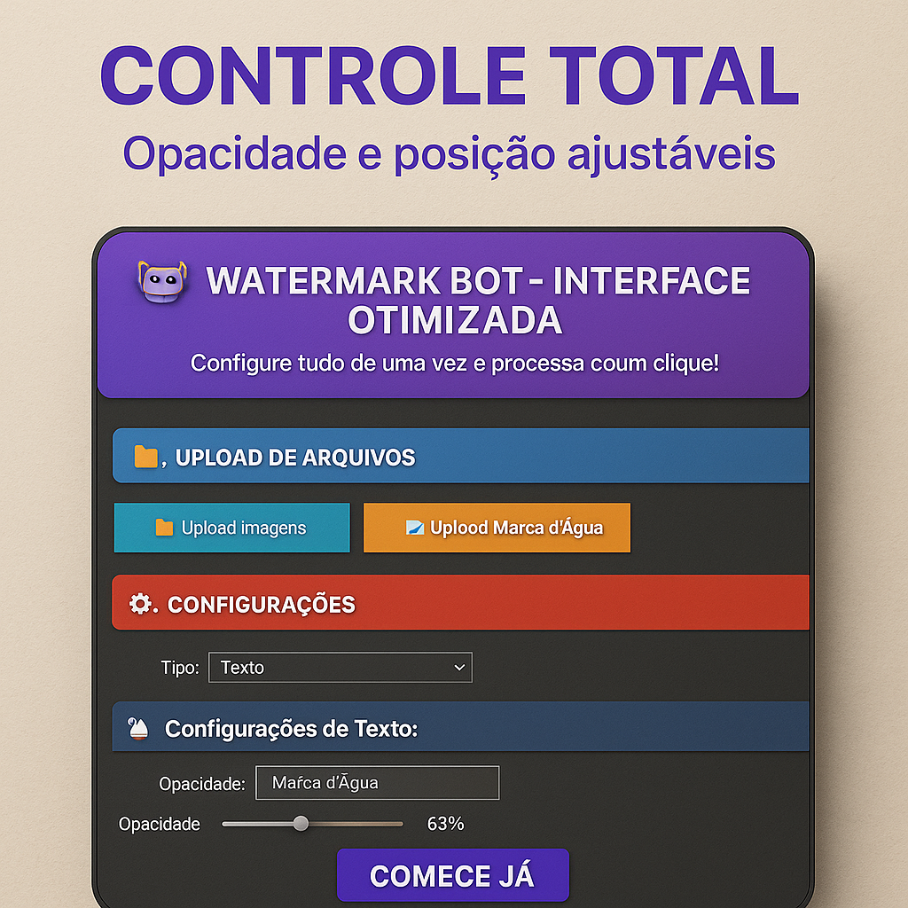Robô Watermark: Adicione Marca D'água em Imagens em Lote (Ilimitado)