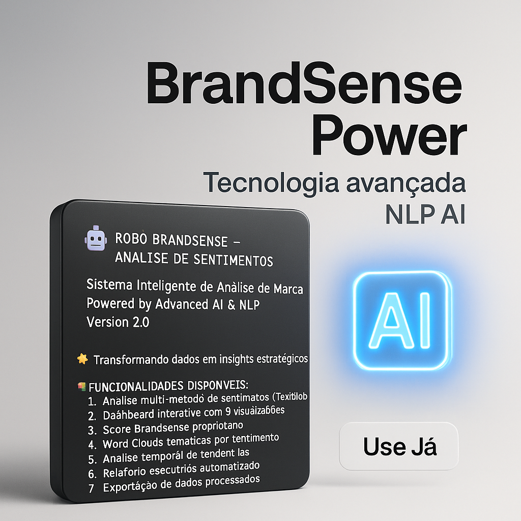 Robô BrandSense: Análise de Sentimento, Emoções e Reputação de Marca (Ilimitado)