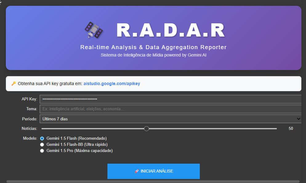 Robô RADAR: Transforme Centenas de Notícias Sobre um Tema em Insights com IA