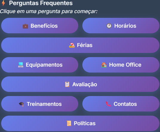 Robô Onboarding: ChatBot com IA para Integração/Treinamento de Novos Colaboradores