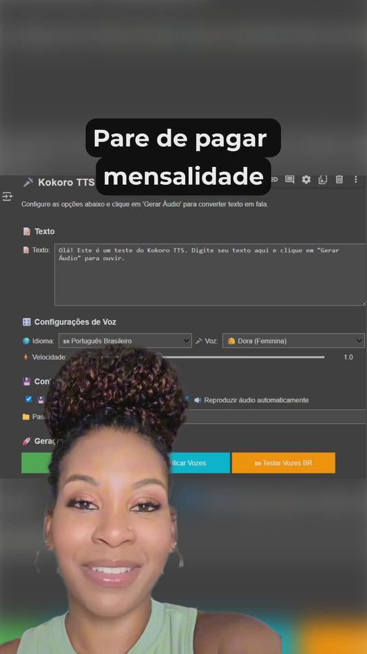 Robô Kokoro: Converta Texto em Voz com Realismo Incomparável (Ilimitado)