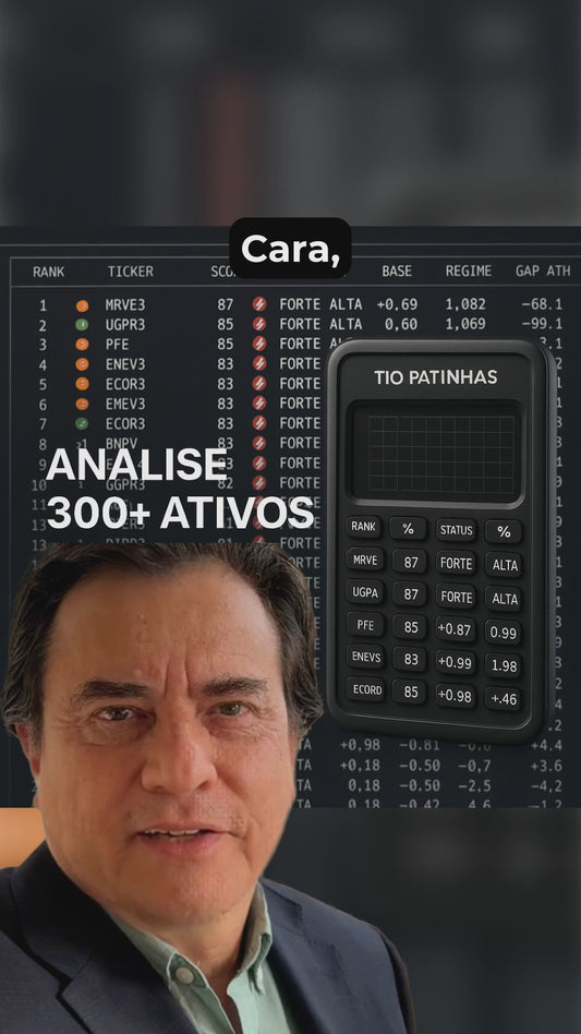 Robô Tio Patinhas: Calcule o Score (0-100) de Múltiplos Ativos Financeiros