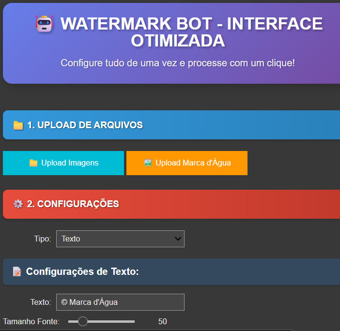Robô Watermark: Adicione Marca D'água em Imagens em Lote (Ilimitado)