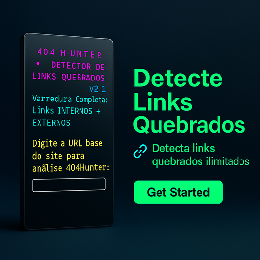 Robô 404Hunter: Detecte Links Quebrados em Massa (Ilimitado)