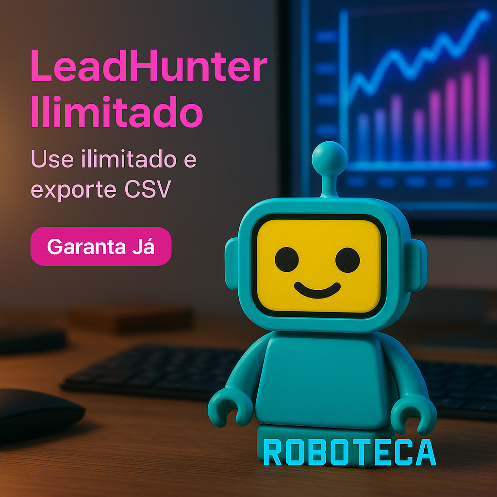 Robô LeadHunter: Extraia E-mails (Leads) de Negócios do Google Maps em Massa (Ilimitado)