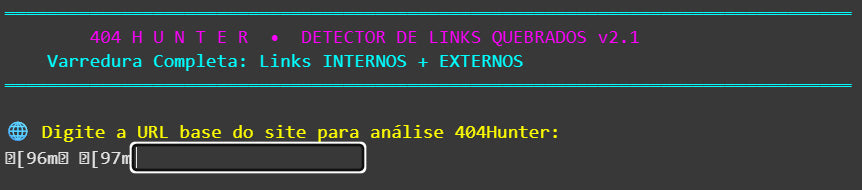Robô 404Hunter: Detecte Links Quebrados em Massa (Ilimitado)