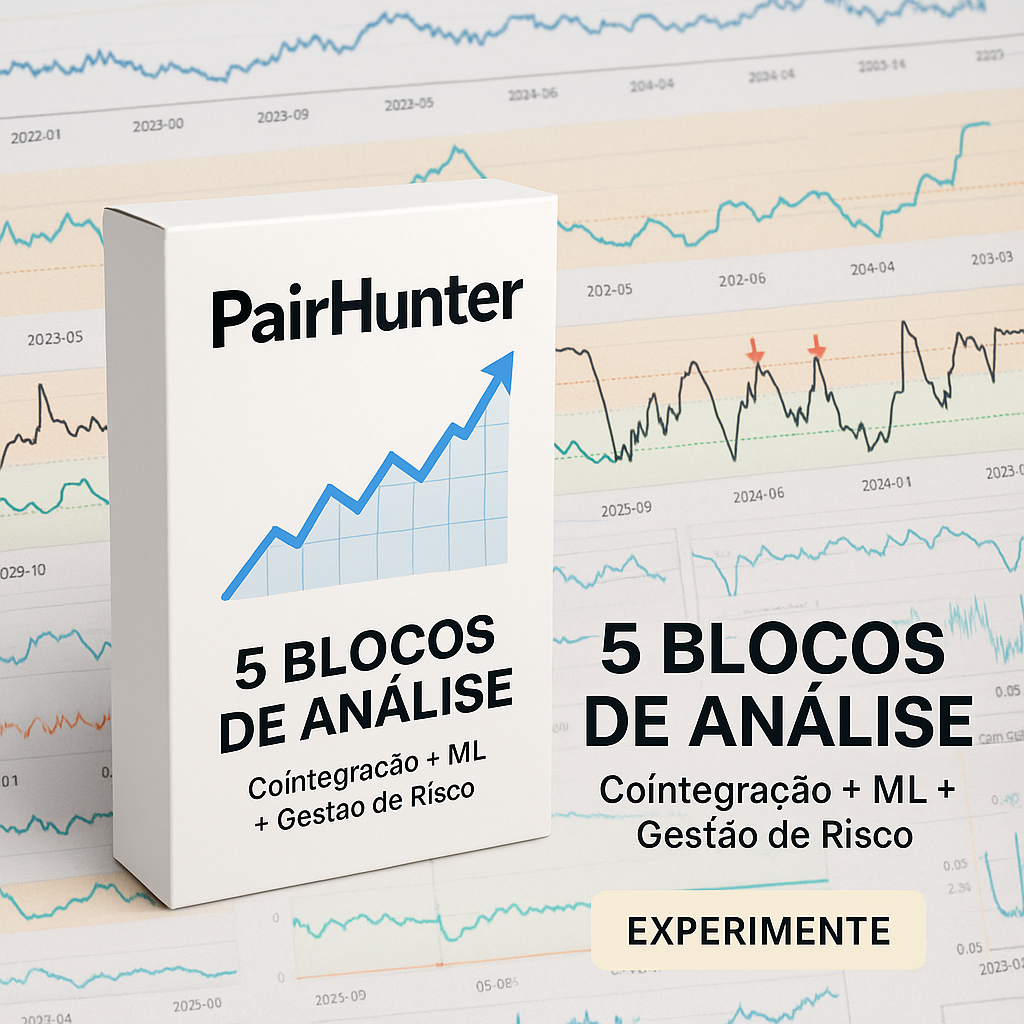 Robô PairHunter: Análise Automática para Trade de Cointegração entre Pares de Ativos (Ilimitado)