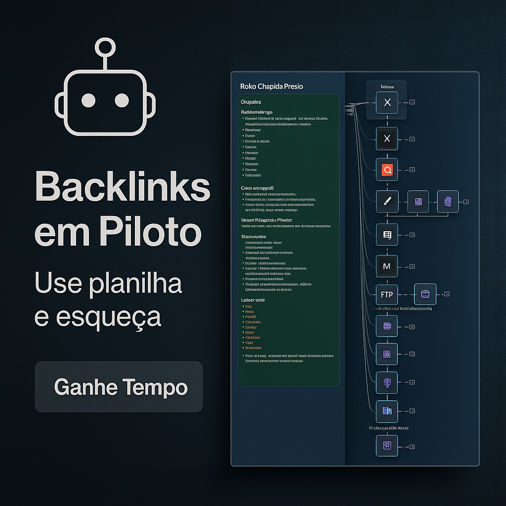 Robô Chapéu Preto: Fluxo de N8N para Criar Backlinks Automáticos