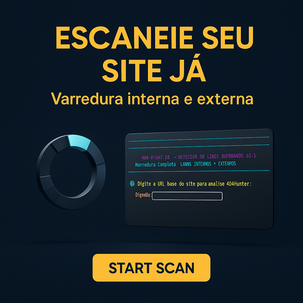 Robô 404Hunter: Detecte Links Quebrados em Massa (Ilimitado)