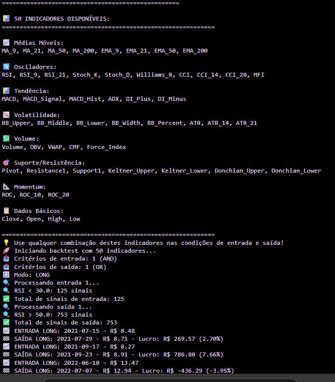 Robô AutoBacktest: Rode Backtest de Qualquer Estratégia (Parametrizável)