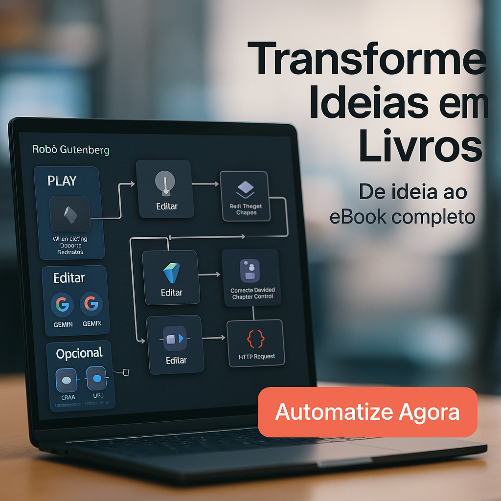 Robô Gutenberg: Fluxo de N8N para Criação de E-books em Massa