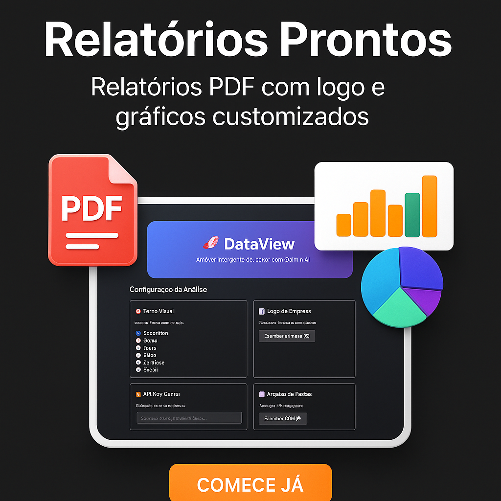 Robô DataView: Transforme Qualquer Planilha em Dashboard Visual com IA (Ilimitado)