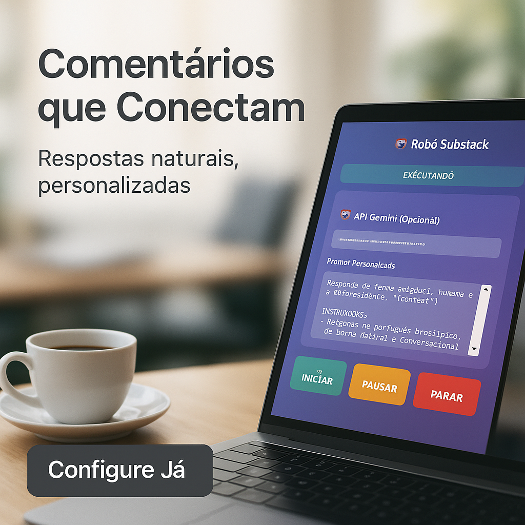 Robô Substack: Extensão do Chrome para Automatizar Engajamento de Notes com IA