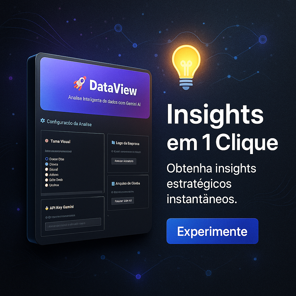 Robô DataView: Transforme Qualquer Planilha em Dashboard Visual com IA (Ilimitado)