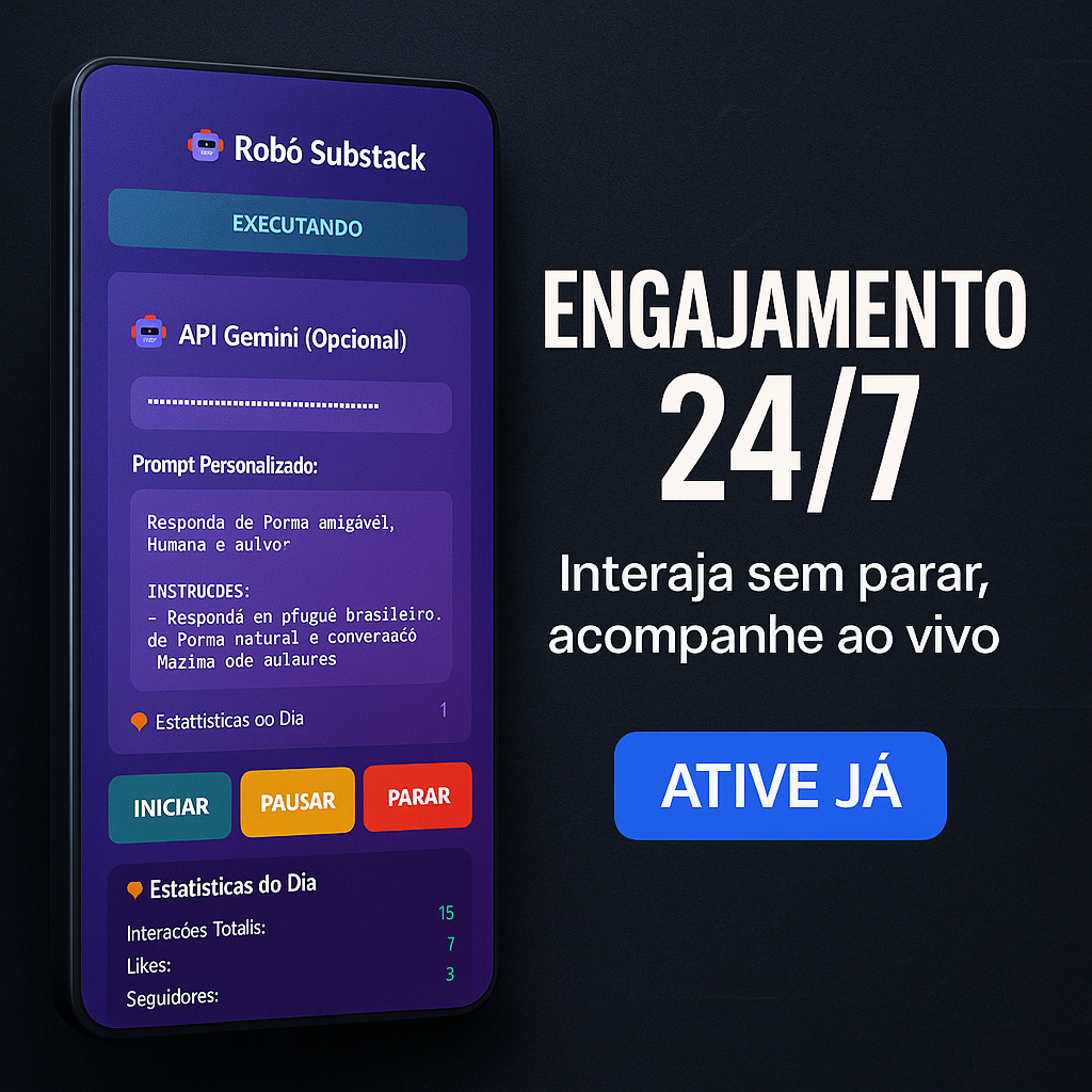 Robô Substack: Extensão do Chrome para Automatizar Engajamento de Notes com IA