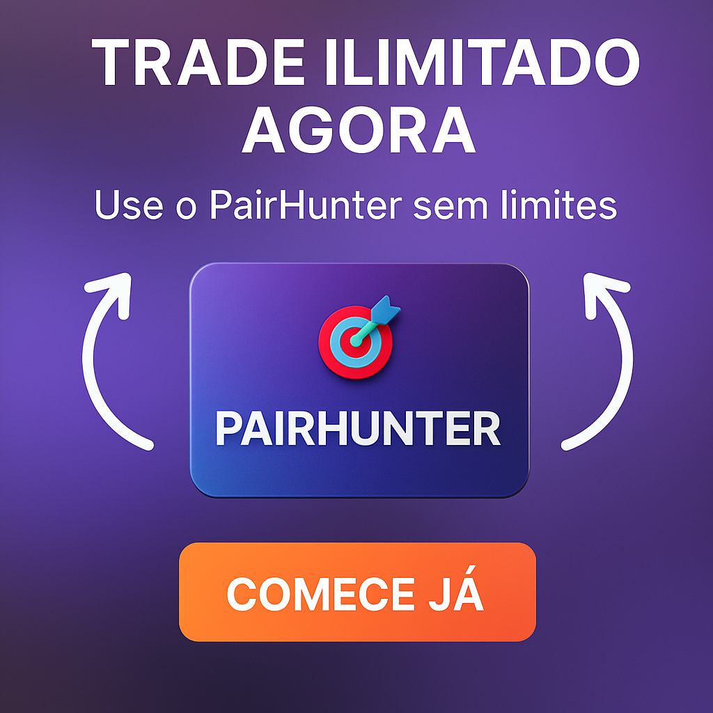 Robô PairHunter: Análise Automática para Trade de Cointegração entre Pares de Ativos (Ilimitado)