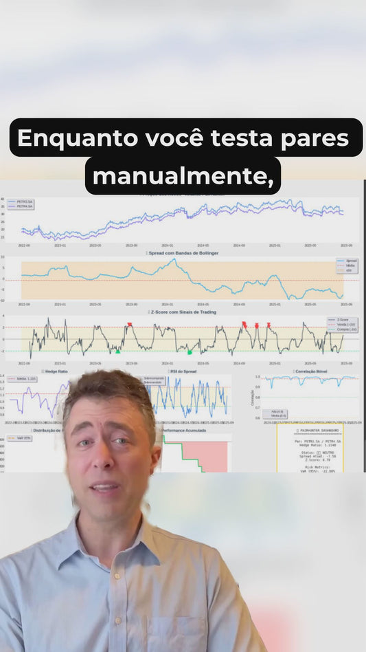 Robô PairHunter: Análise Automática para Trade de Cointegração entre Pares de Ativos (Ilimitado)